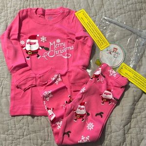 Pink Santa Christmas pajamas